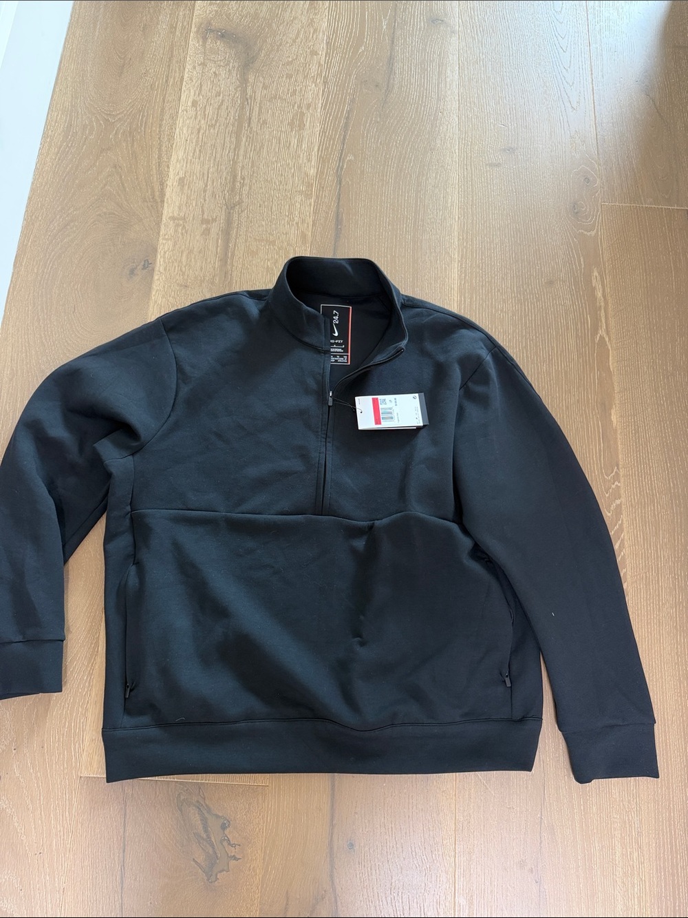 Nike Men's Dr Fit Black Half-Zip Sweatshirt
